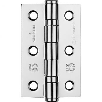 Ball Bearing Door Hinge in Polished Chrome, Grade 7 Fire Rated (76mm x 51mm / 3" x 2") | HIN1322/7CP